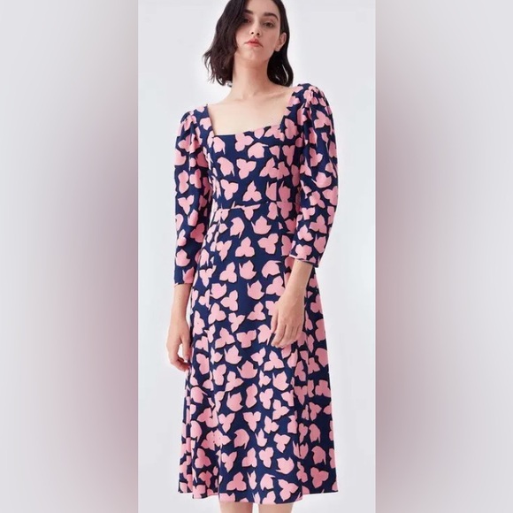 Diane Von Furstenberg Dresses & Skirts - DIANE VON FURSTENBERG
Joanna Crepe Midi Dress In Leaf Shadow
